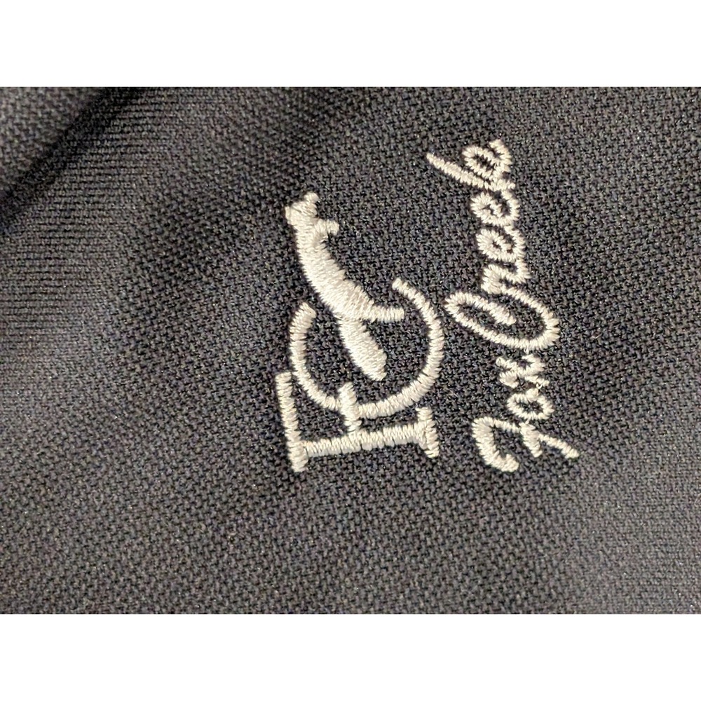 FootJoy Golf Polo Shirt Mens XL‎ Fox Creek Logo Black Performance Athletic - Picture 5 of 7